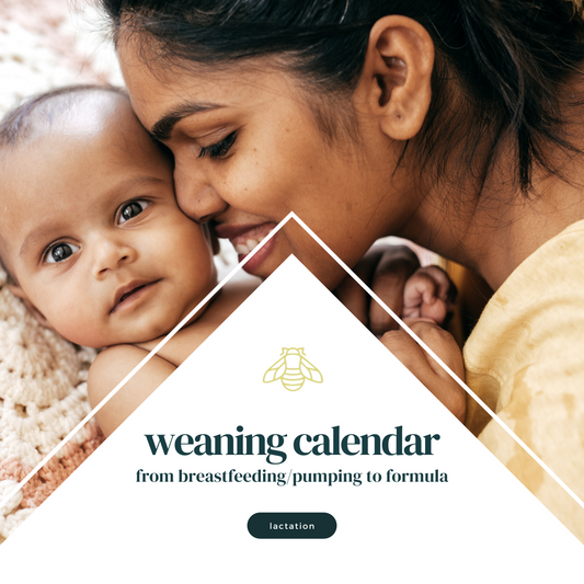 Weaning breastfeeding/pumping to formula calendar